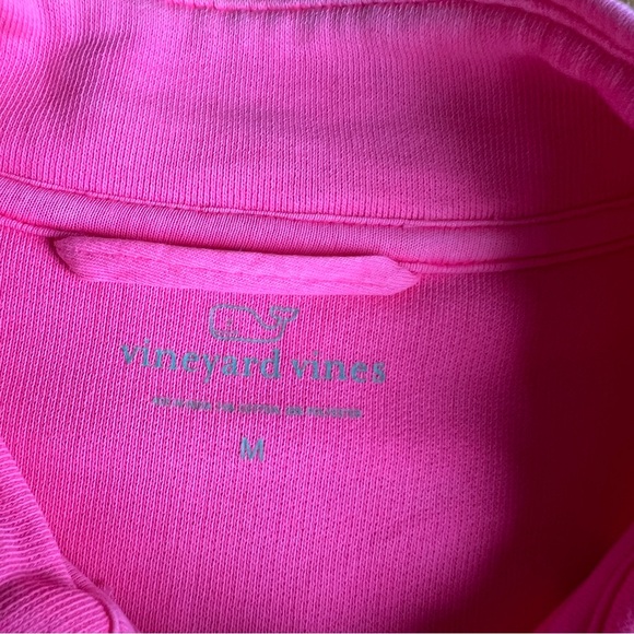 Vineyard Vines 🐳 Neon Pink Pull Over Quarter Zip - Picture 6 of 6